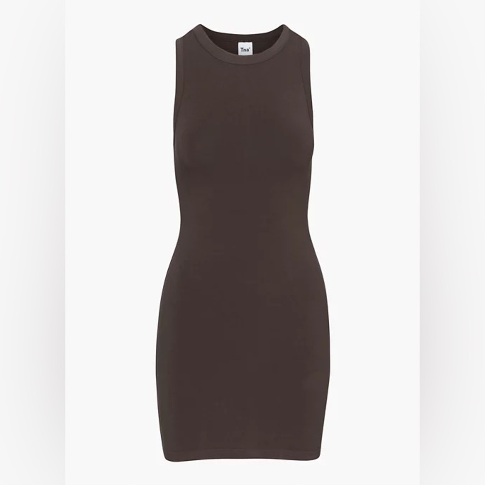 TNA Dark Brown Bodycon Dress